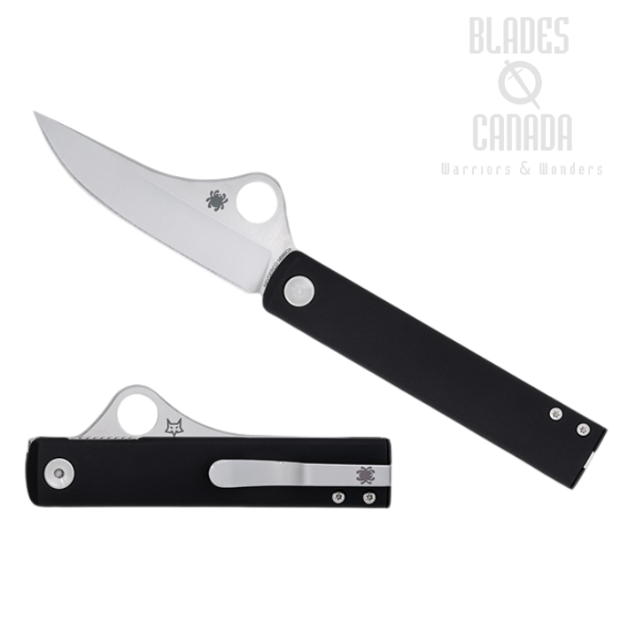 (Coming Soon) Spyderco Essenza Folding Knife, N690Co, Aluminum Black, C272ALBKP