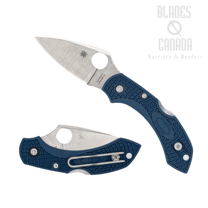 (Coming Soon) Spyderco Dragonfly 2 Folding Knife. CPM SPY27, FRN Cobalt Blue, C28PCBL2