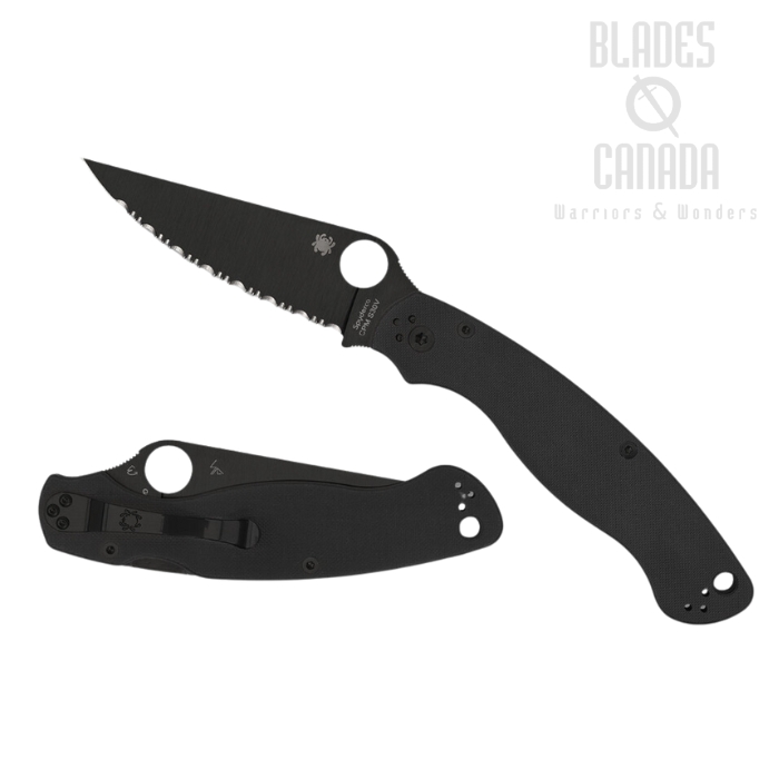 Spyderco Military 2 Folding Knife, CPM S30V SpyderEdge, G10 Black, C36GSBK2