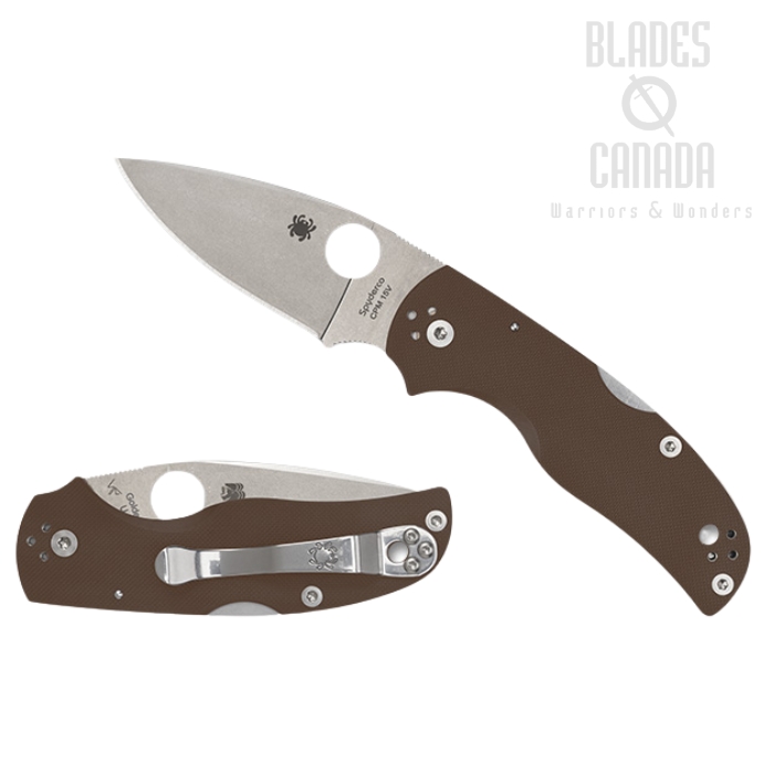 (Coming Soon) Spyderco Native 5 Folding Knife, CPM 15V, G10 Brown, Sprint Run, C41GPBN15V5