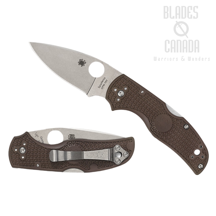 (Coming Soon) Spyderco Native 5 Lightweight Folding Knife, CPM 15V, FRN Brown, Sprint Run, C41PBN15V5