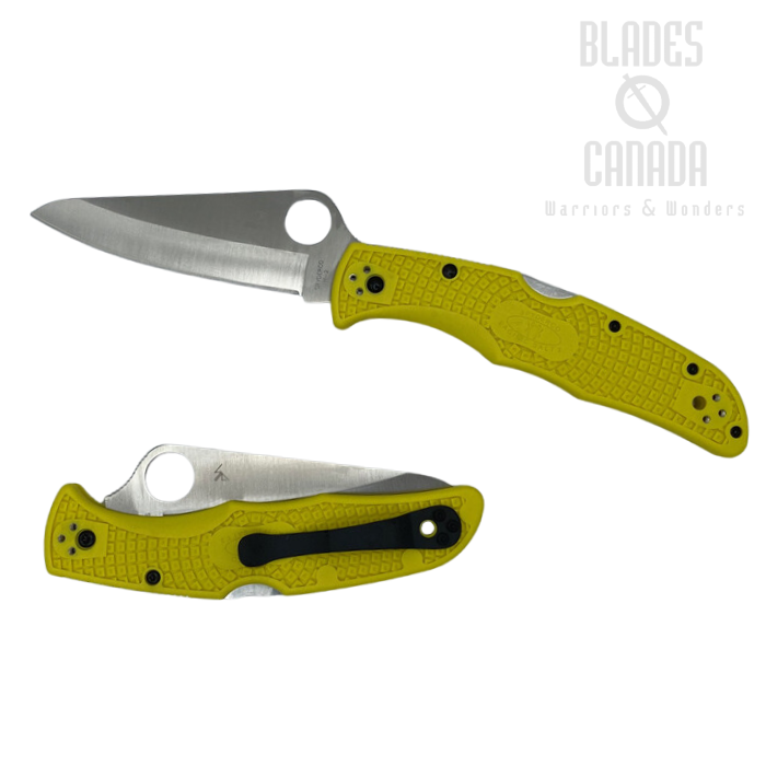 Spyderco Pacific Salt 2 Folding Knife, H2 Steel, FRN Yellow, C91PYL2