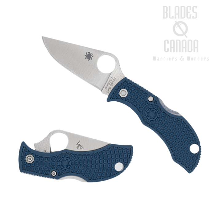 (Coming Soon) Spyderco ManBug Folding Knife, CPM SPY27, FRN Cobalt Blue, MPCBL