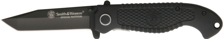 Smith & Wesson TACB Special Tactical Folding Knife, Black Plain Edge