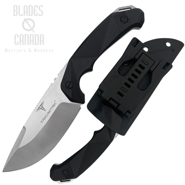 Takumitak Companion Fixed Blade Knife, D2 Satin, G10 Black, Kydex Sheath, TKF212SL (image for) Takumitak Companion Fixed Blade Knife, D2 Satin, G10 Black, Kydex Sheath, TKF212SL