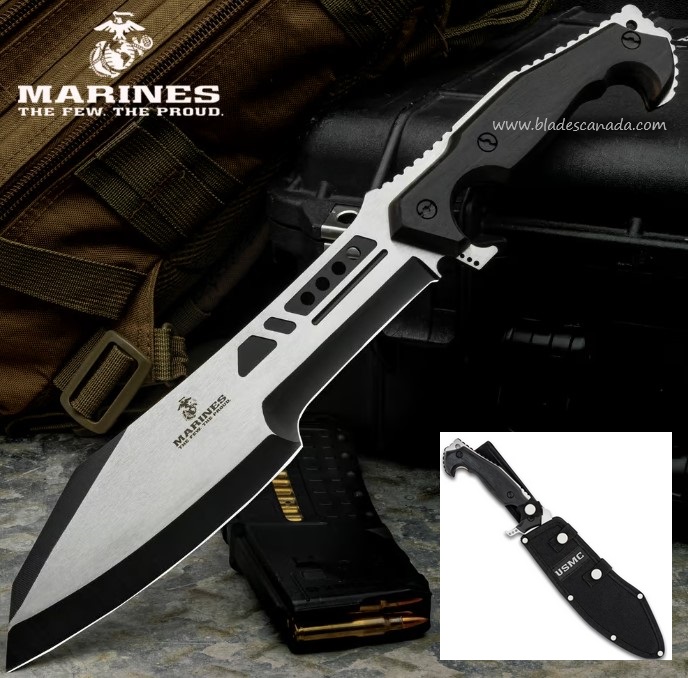 USMC Covert Ops Fixed Blade Knife, w/Nylon Sheath, UC3541