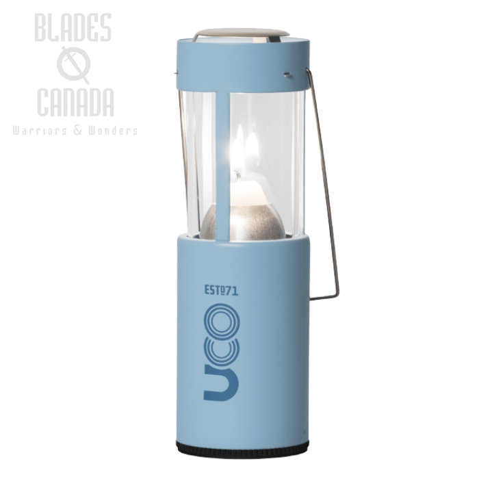 UCO Original Candle Lantern, Aluminum, Powder Coated, Glacier Blue, L-C-STD GLACIER