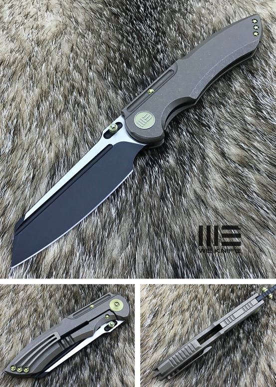 We Knife 620I Framelock Folding Knife, M390 Two-Tone, Titanium Bronze, 620I