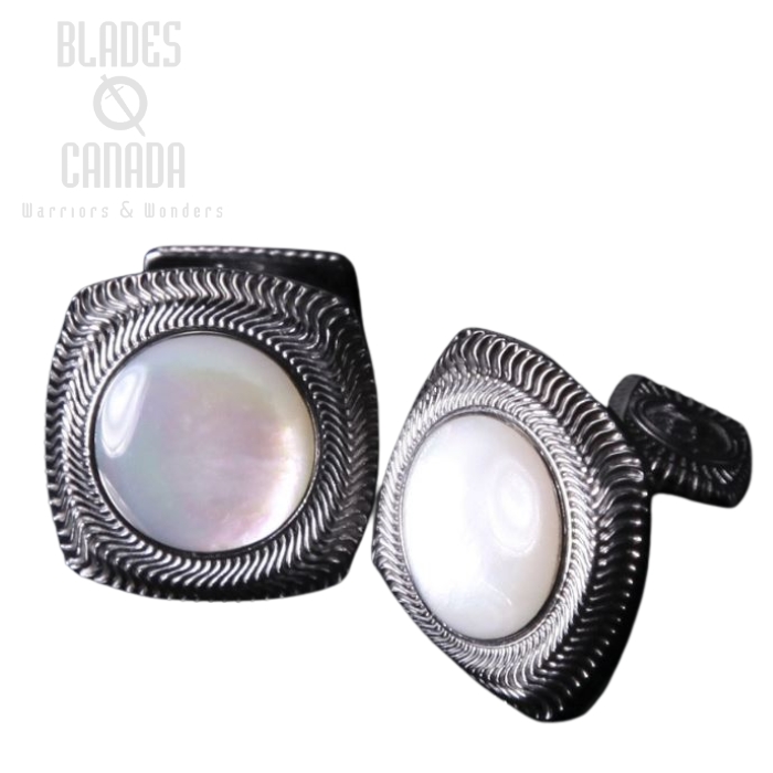 William Henry CL1-3 Mother of Pearl Cufflinks (image for) William Henry CL1-3 Mother of Pearl Cufflinks