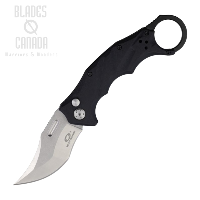 WithArmour Black Lynx Folding Knife, 440C, G10 Black, WAR040BK