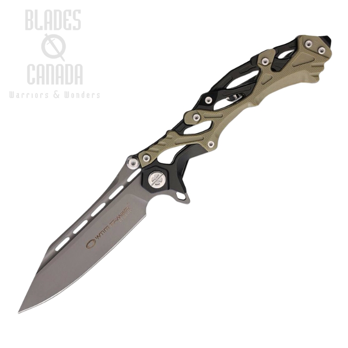 WithArmour Alien Folding Knife, AUS 8, G10 Tan/ Stainless Black, WA-102DT