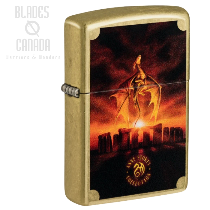 Zippo Anne Stokes Stonehedge Dragon Lighter, 73224 (image for) Zippo Anne Stokes Stonehedge Dragon Lighter, 73224
